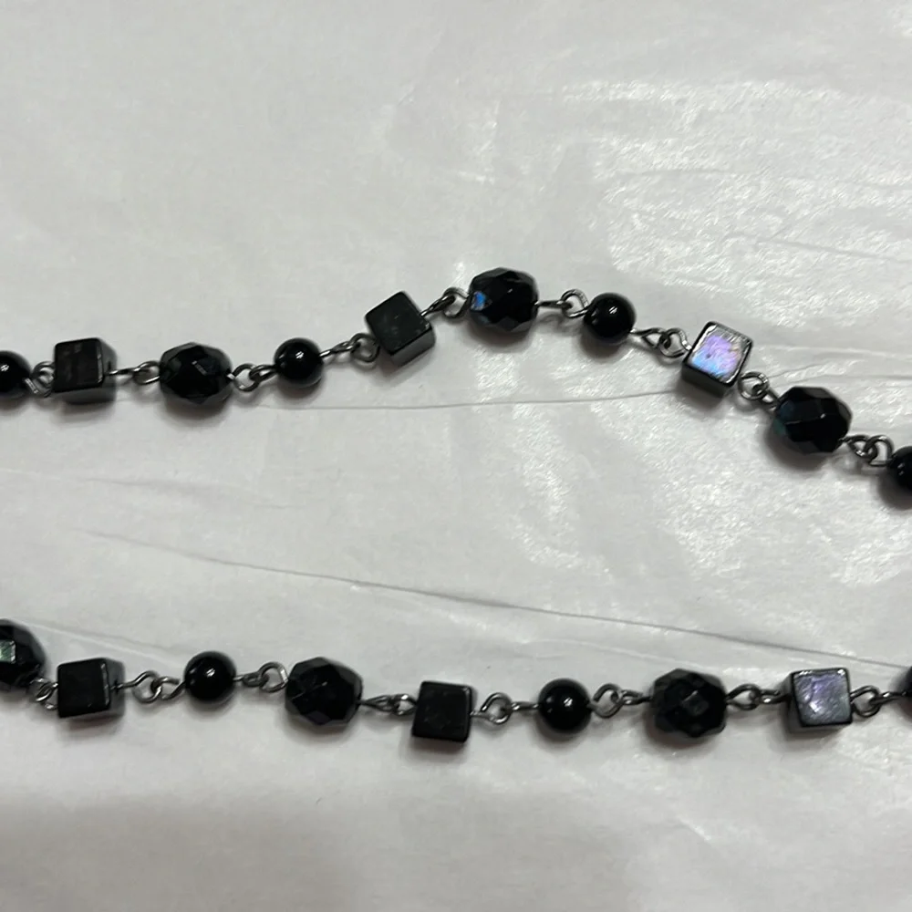 Black Premier Long Necklace - Picture 2 of 2